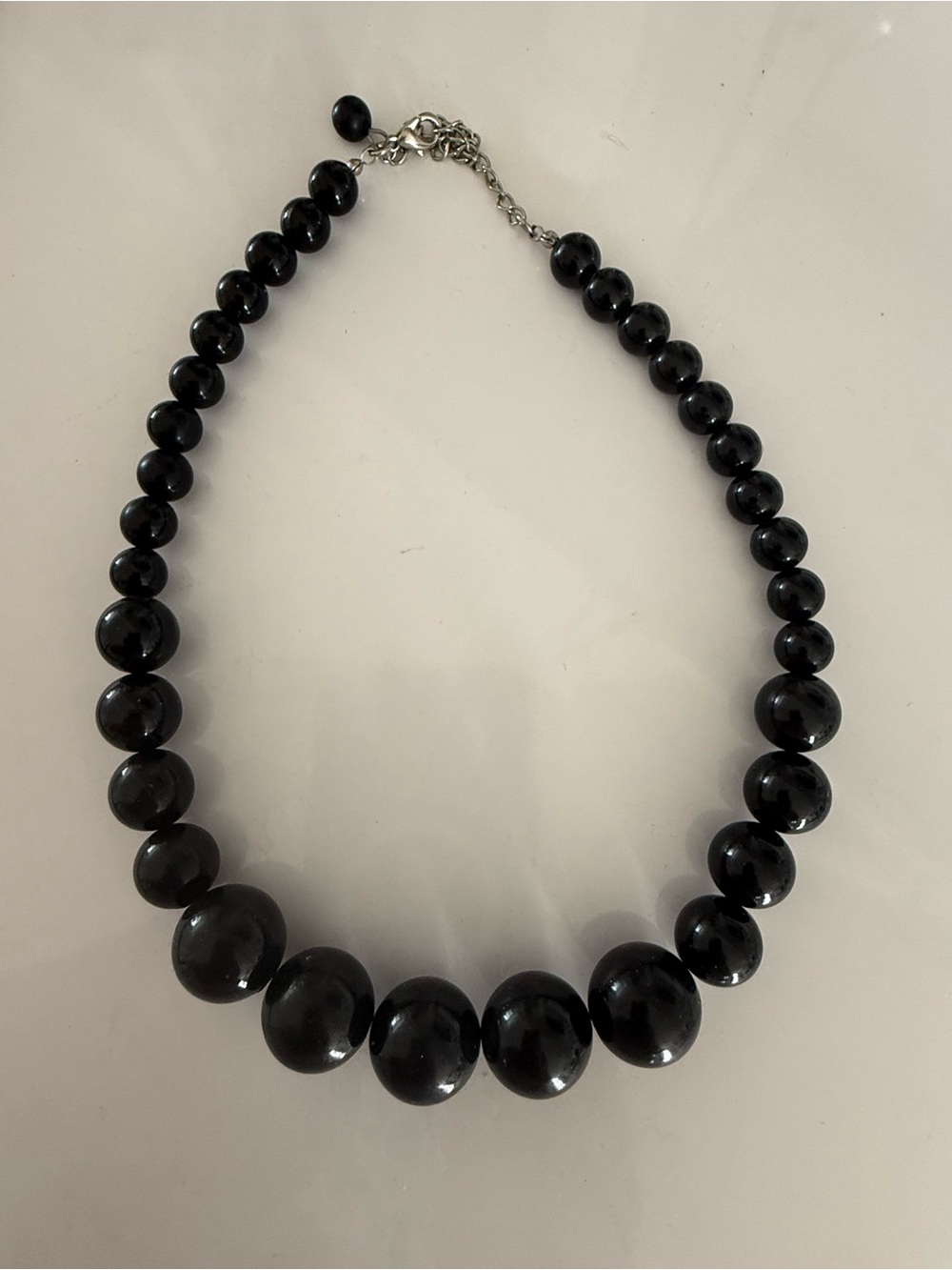 Classic Black Bead Necklace - Women Jewelry